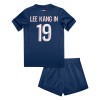 Virallinen Fanipaita + Shortsit Paris Saint-Germain Lee Kang In 19 Kotipelipaita 2024-25 - Lasten